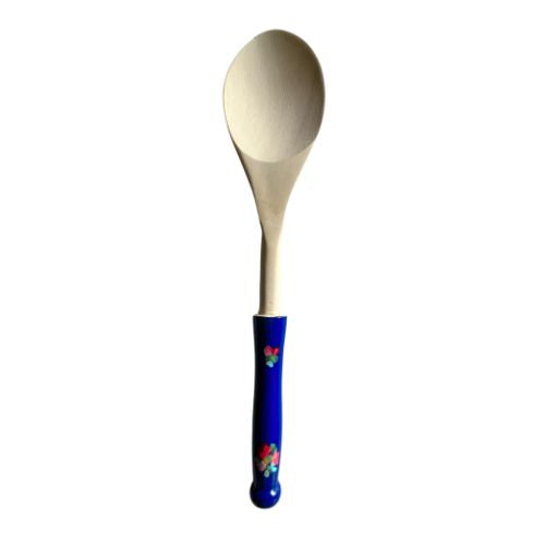 Blue Wooden Serving Spoon