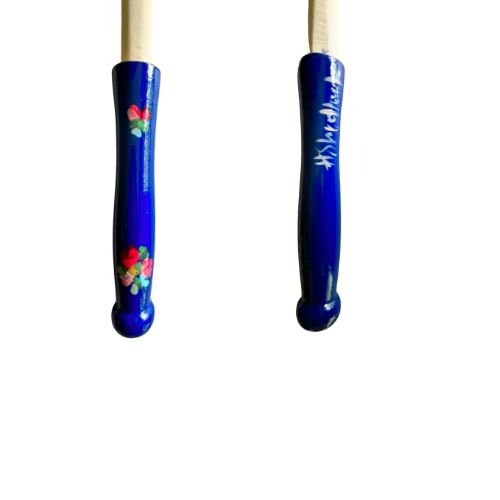 Blue Wooden Serving Spoon