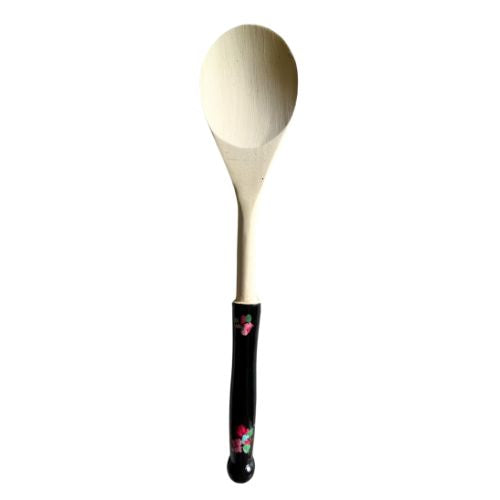 Black Wooden Serving Spoon